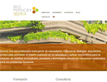 Tablet Screenshot of biomimicryiberia.com